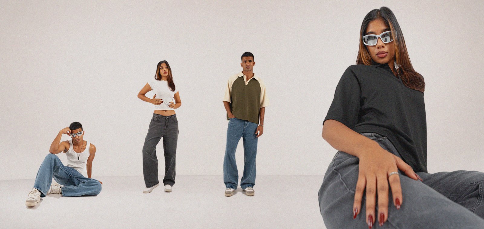 Models wearing new Cacti jeans
