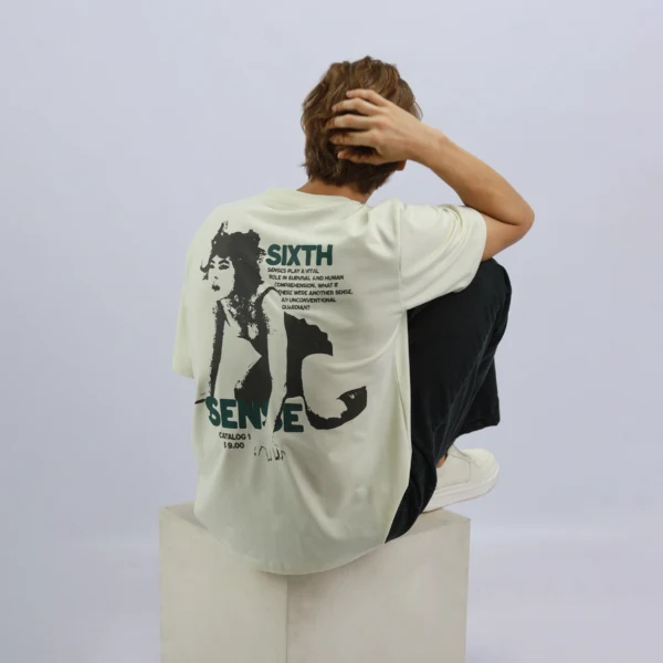 Sixth Sense Tee in Beige