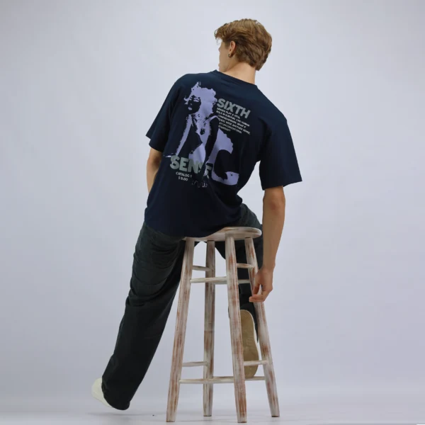 Sixth Sense Tee in Navy