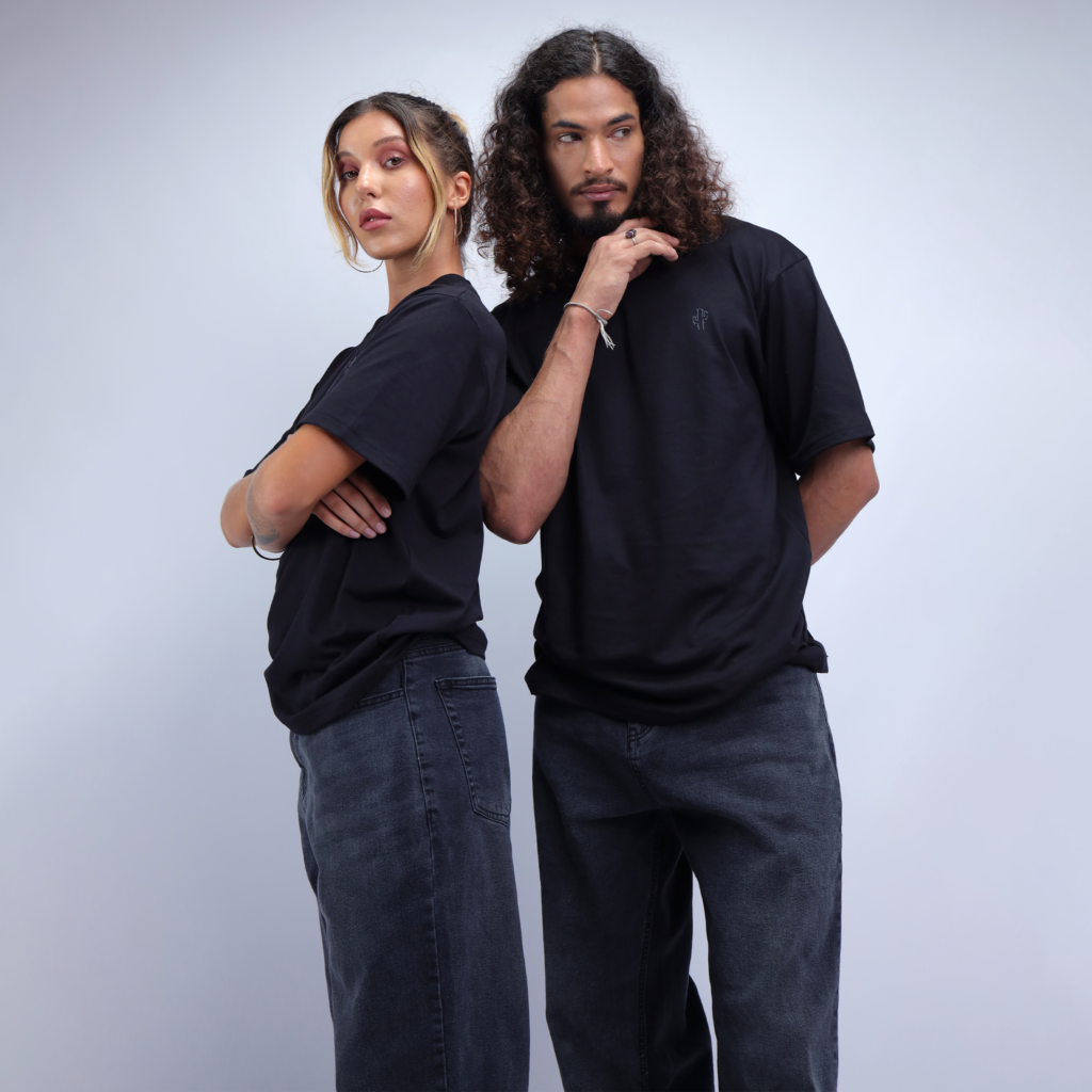 Loose Fit Black Jeans