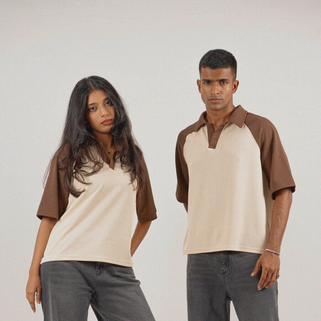 Brown Raglan tee