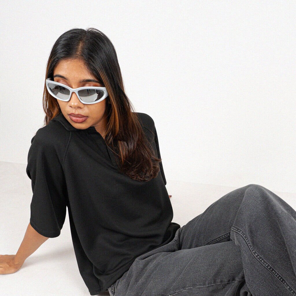 Black Raglan tee